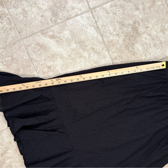 J. Crew Size 6 Dress Black Midi in Cotton Clip Dot Sleeveless - Picture 7 of 7